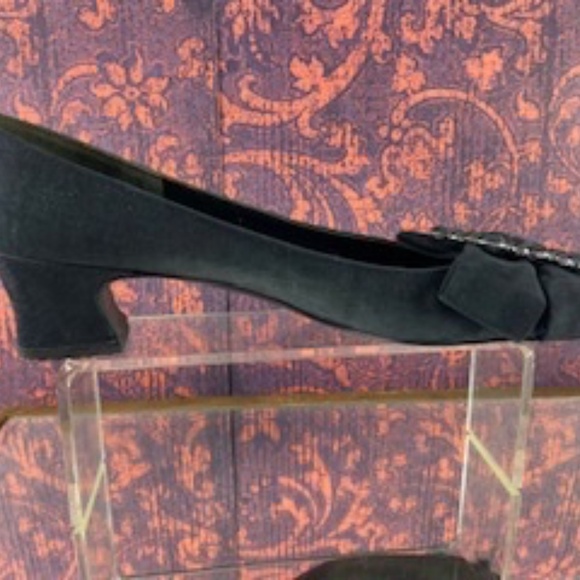 Vintage Jewelled Black Silk Shoes 'French Room Shoes and Sabrina Shoes' - Picture 9 of 16